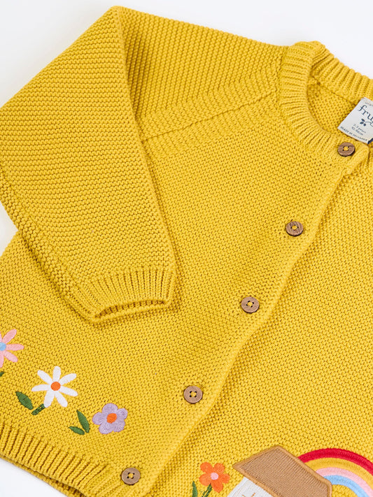 Dsiney Kidz - Frugi Yellow Colby Cardigan image 2