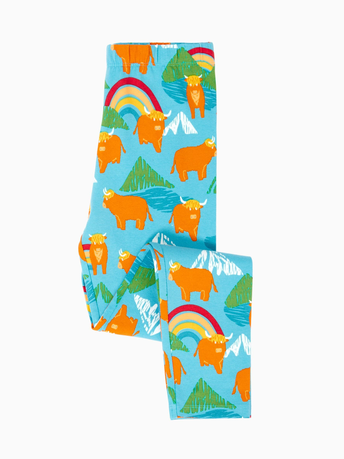Dsiney Kidz - Frugi Blue Libby Printed Leggings image 2