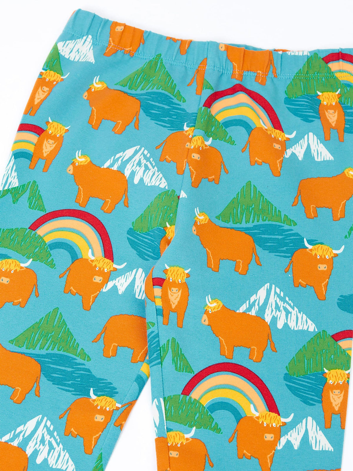 Dsiney Kidz - Frugi Blue Libby Printed Leggings image 3