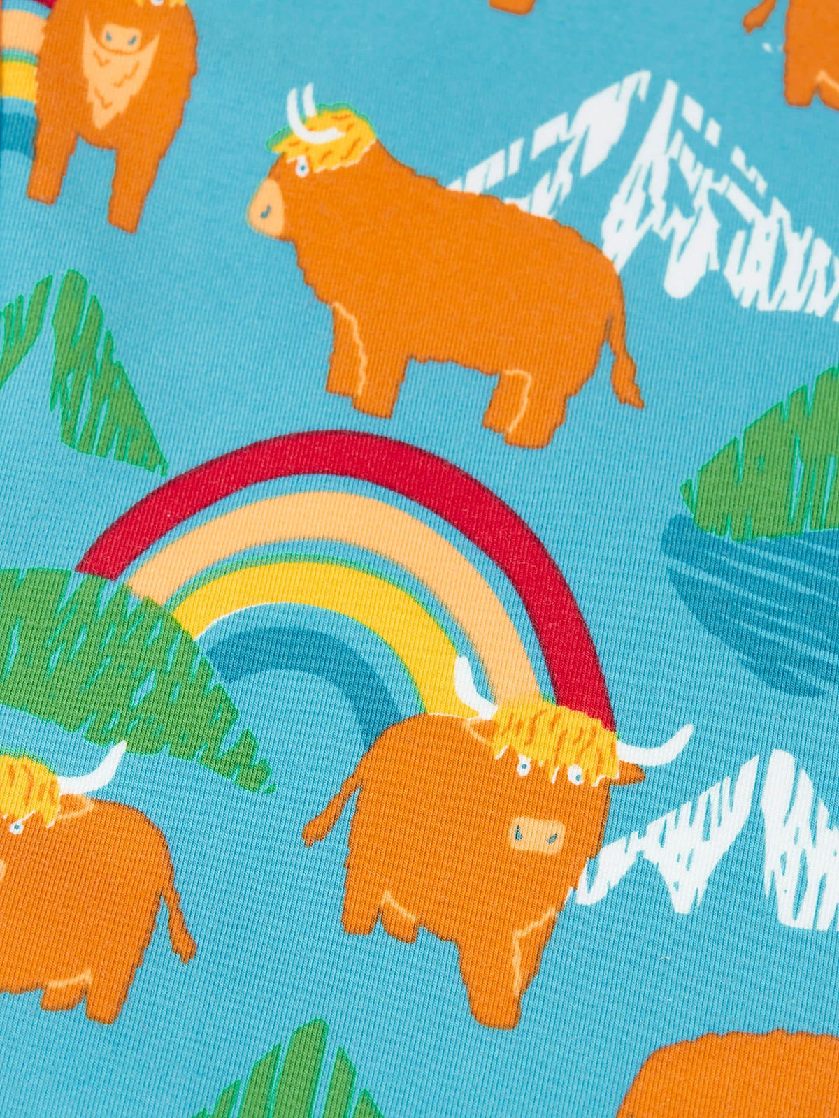 Dsiney Kidz - Frugi Blue Libby Printed Leggings image 4