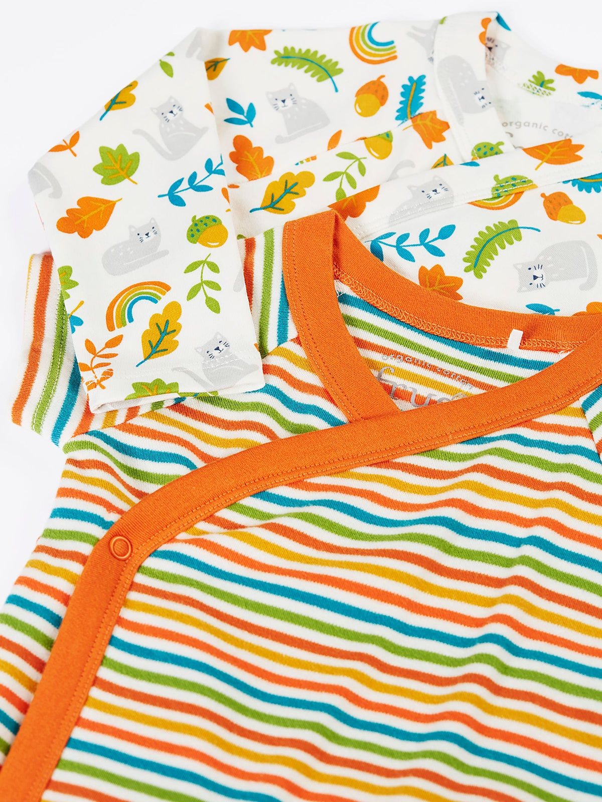 Frugi Blue Shay Bodysuits 2 Pack - image 2
