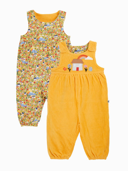 Frugi Yellow Catrin Reversible Dungarees - image 1
