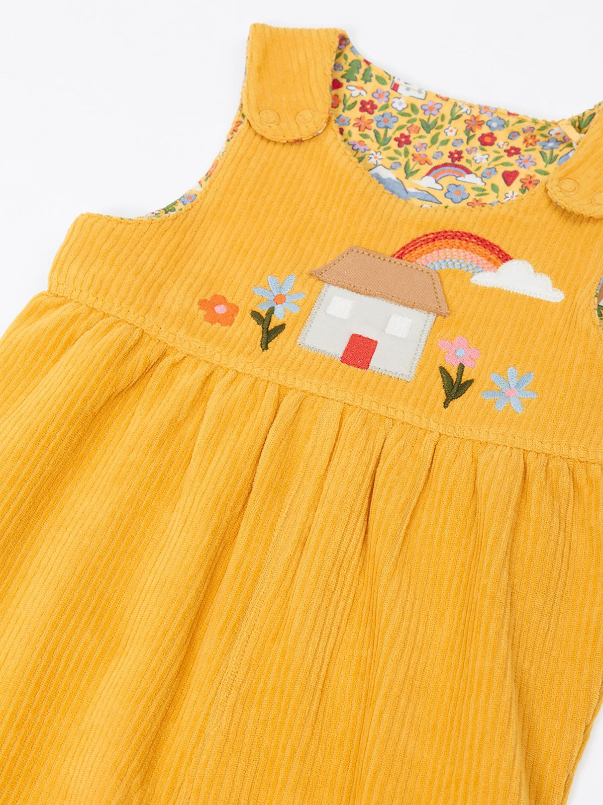 Frugi Yellow Catrin Reversible Dungarees - image 2