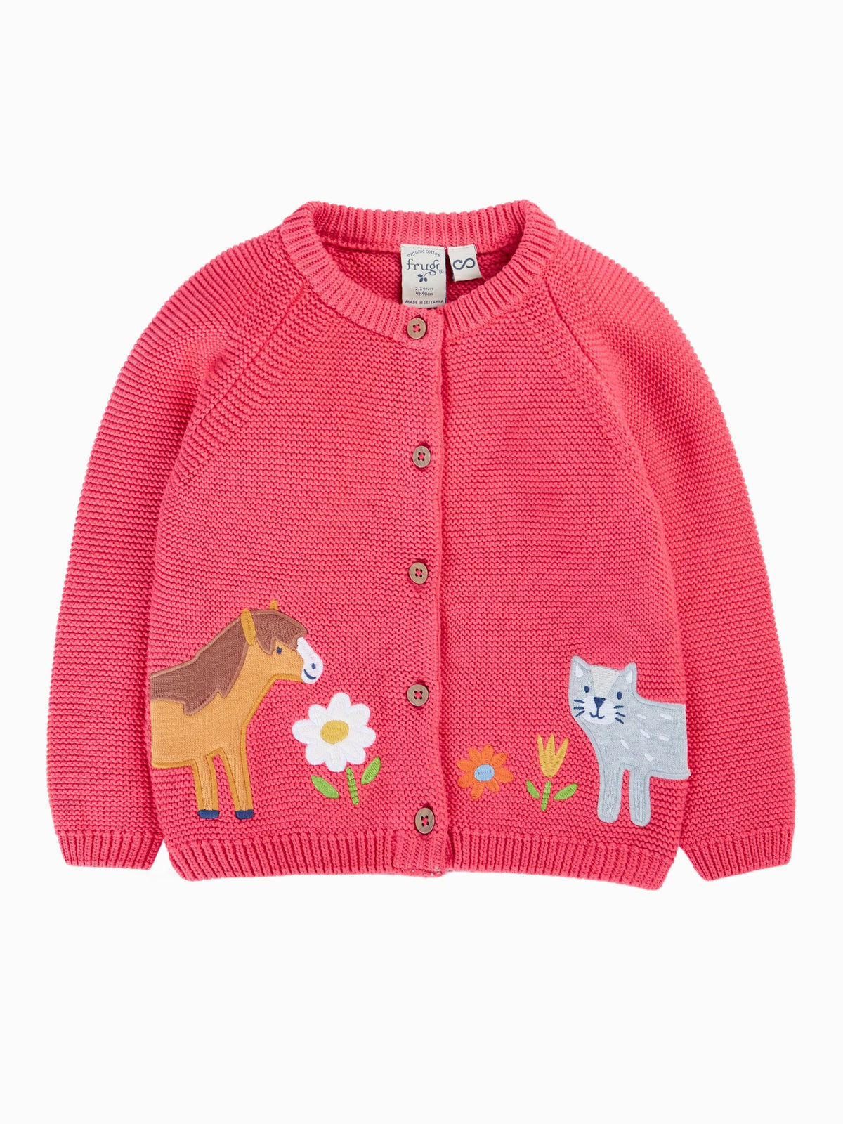 Dsiney Kidz - Frugi Pink Colby Cardigan image 1