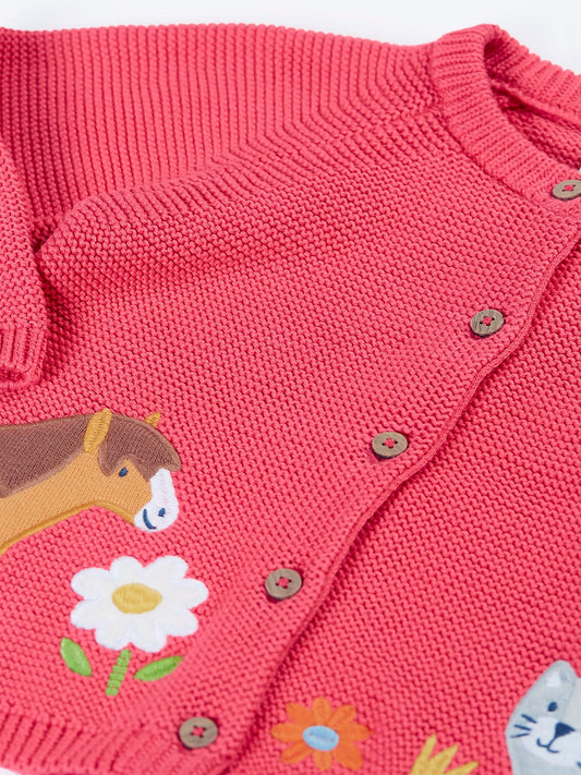 Dsiney Kidz - Frugi Pink Colby Cardigan image 2