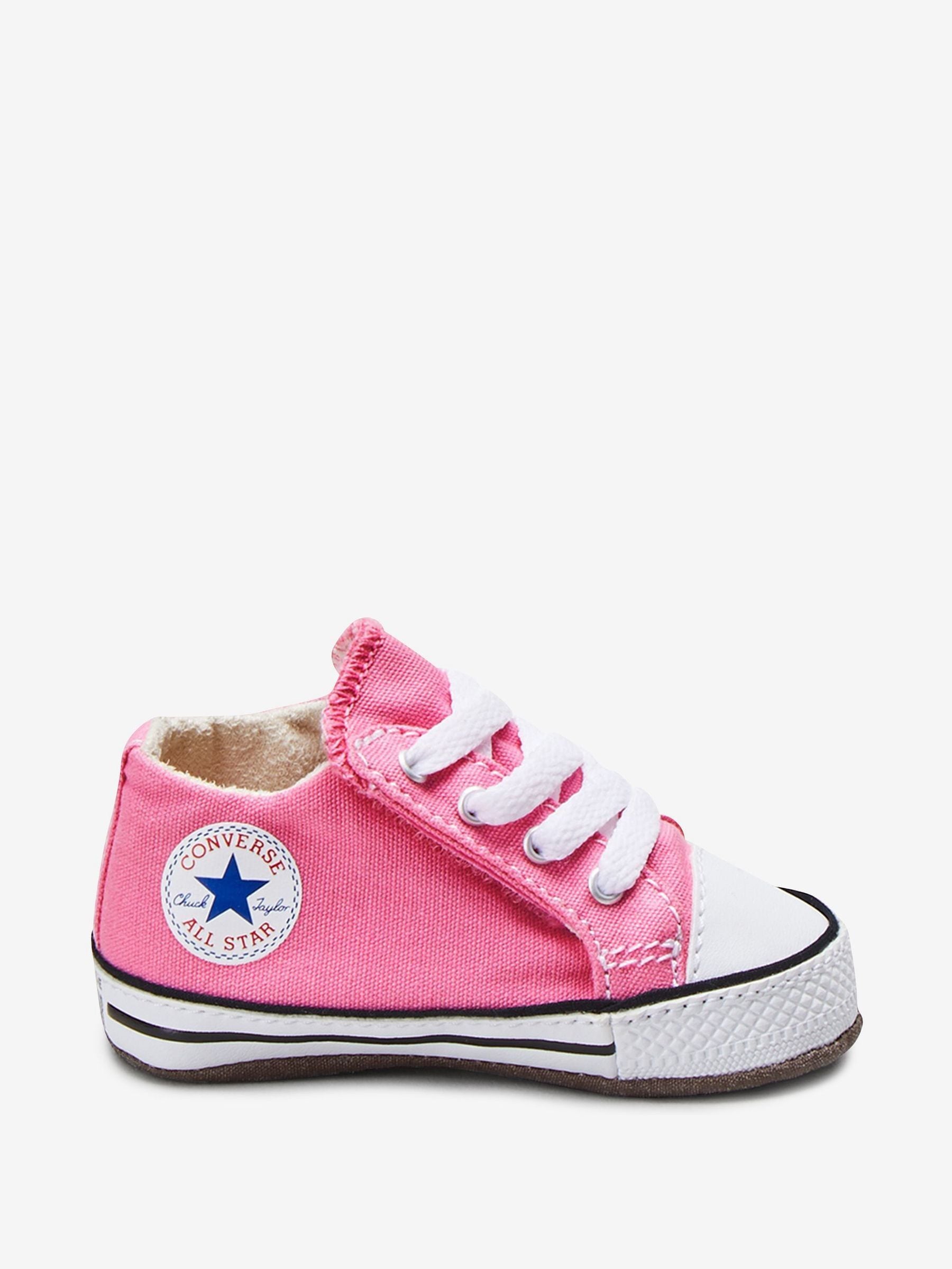 Converse Pink Chuck Taylor Baby Canvas Trainers image 1