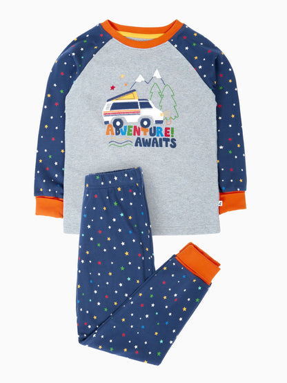 Frugi Blue Halloween Jamie Jim Jams Pyjamas - image 1