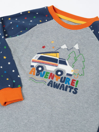 Frugi Blue Halloween Jamie Jim Jams Pyjamas - image 2