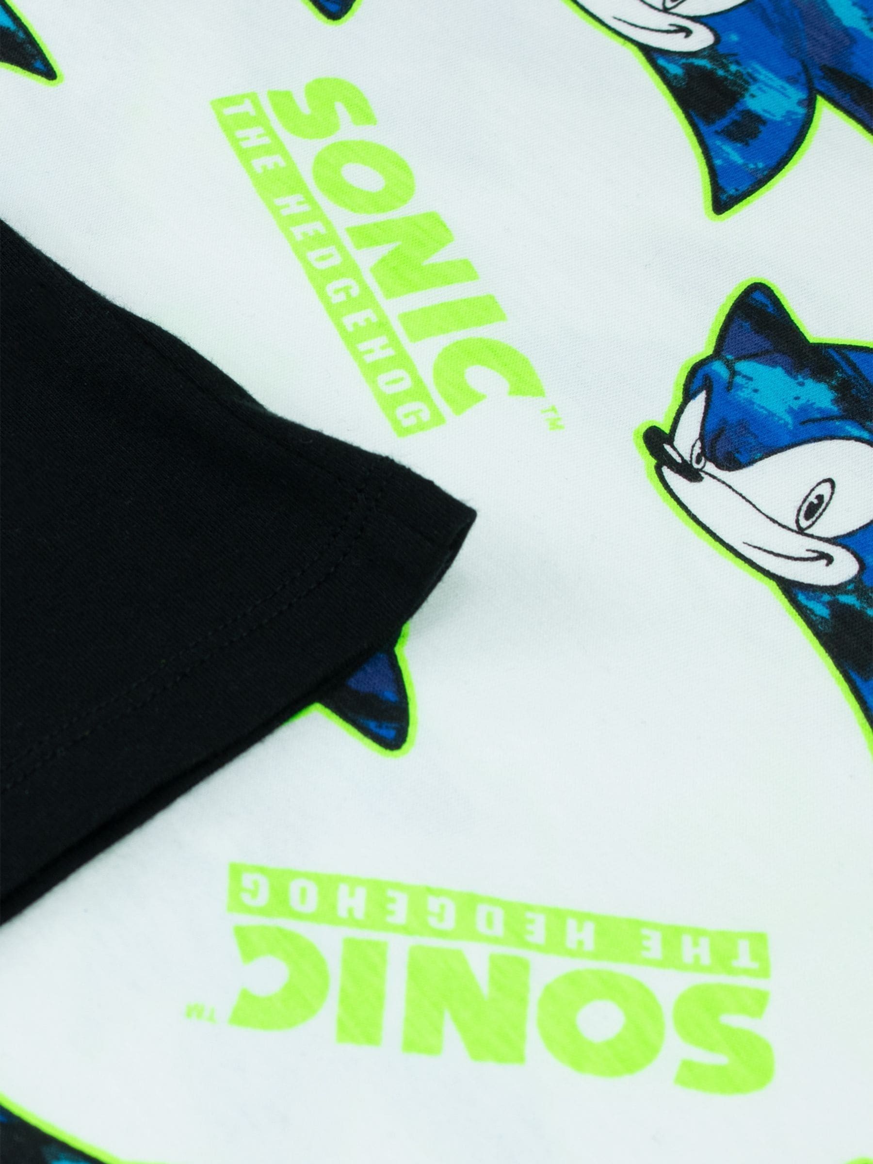 Dsiney Kidz - Character BlackWhite 100% Cotton Sonic Short Sleeve T-Shirt 2 Multipack image 5