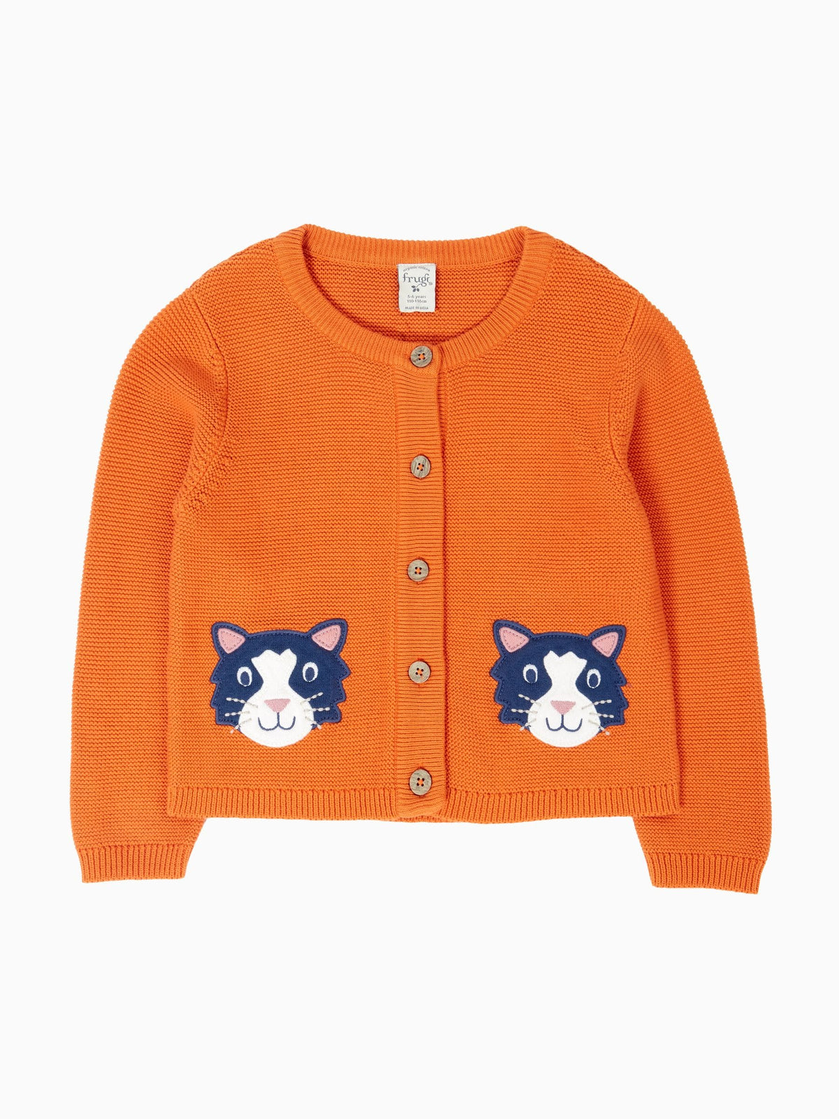 Frugi Orange Halloween Clement Cardigan - image 1
