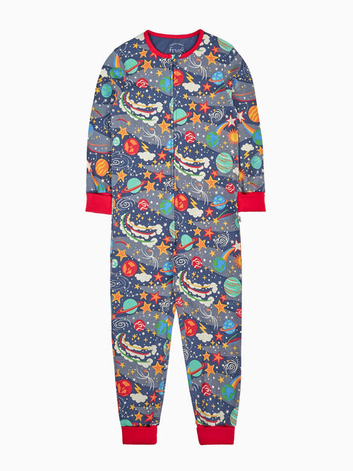 Dsiney Kidz - Frugi Blue Zelah Zip Up All-In-One image 1