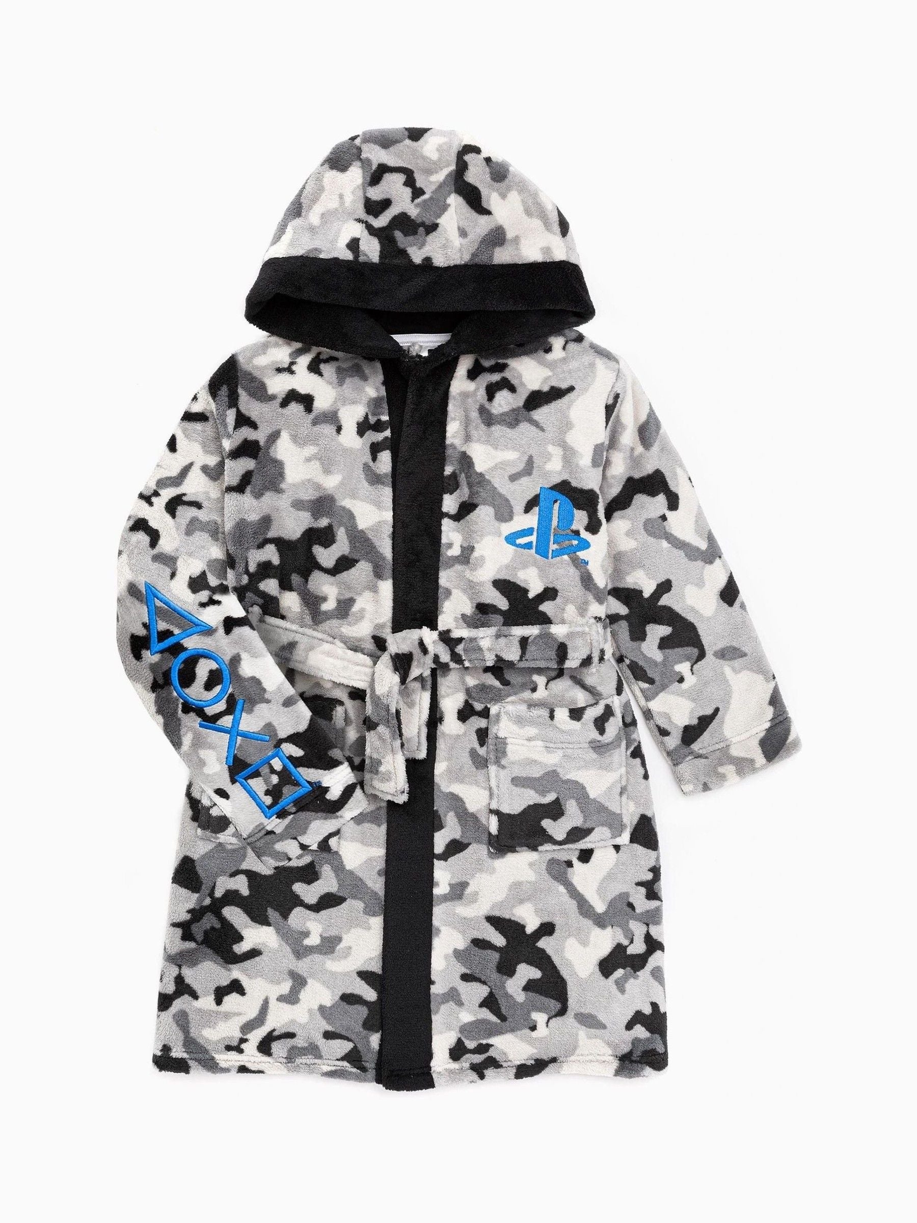 Dsiney Kidz - Vanilla Underground Grey Playstation Unisex Kids Fleece Dressing Gown Robe image 1