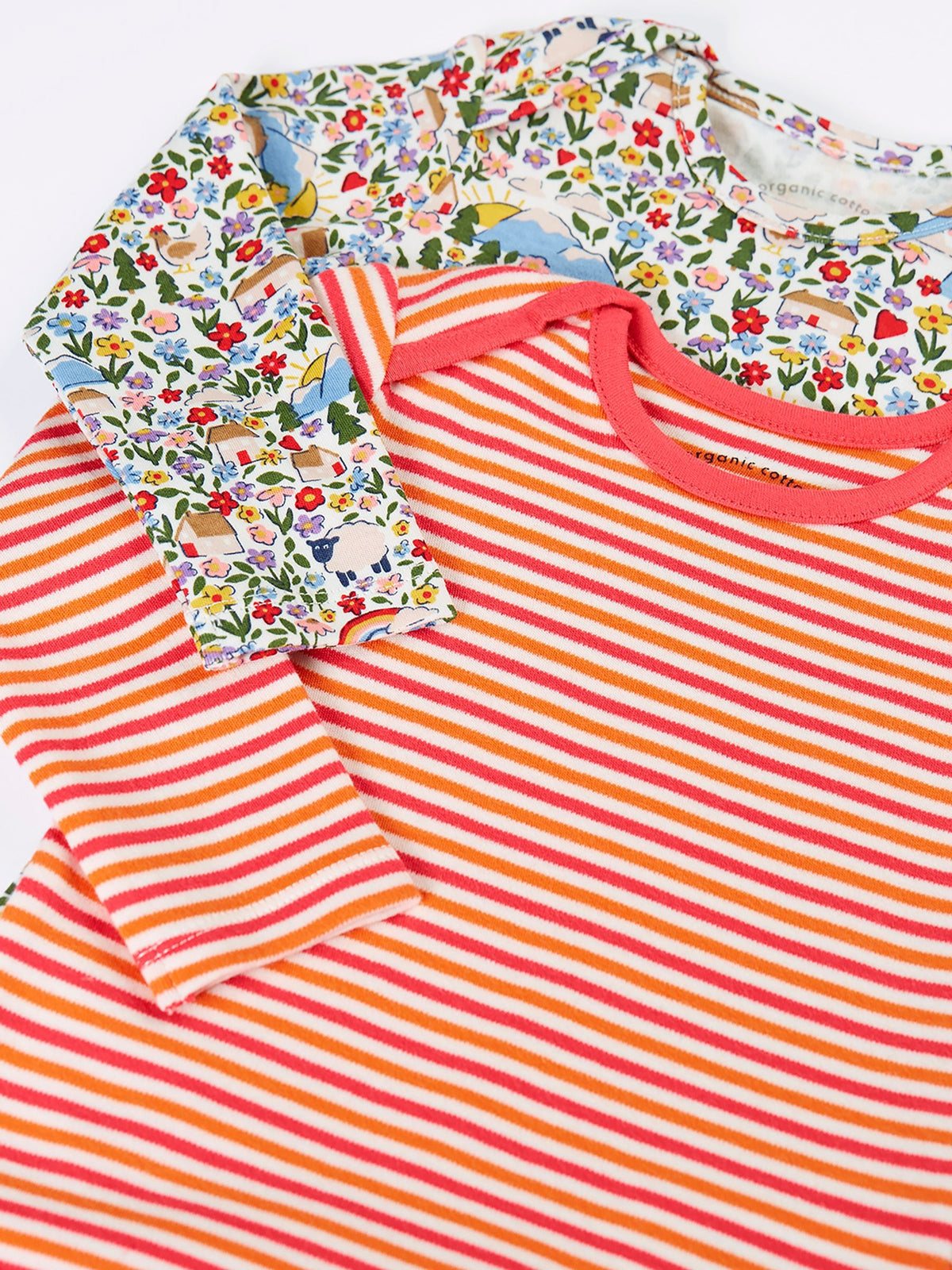 Frugi Pink Super Special Bodysuits 2 Pack - image 2