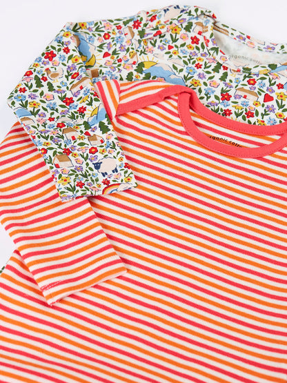 Frugi Pink Super Special Bodysuits 2 Pack - image 2