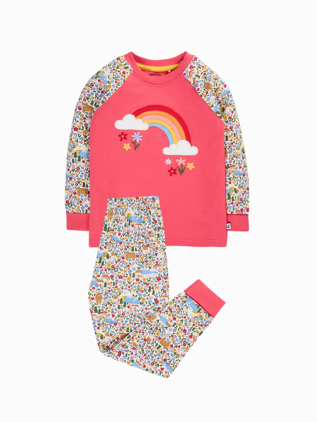 Frugi Pink Halloween Jamie Jim Jams Pyjamas - image 1