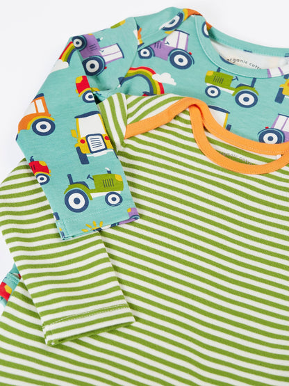 Frugi Blue Super Special Bodysuits 2 Pack - image 2