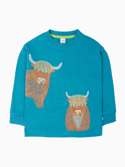 Dsiney Kidz - Frugi Blue Owen Embroidered Top image 1