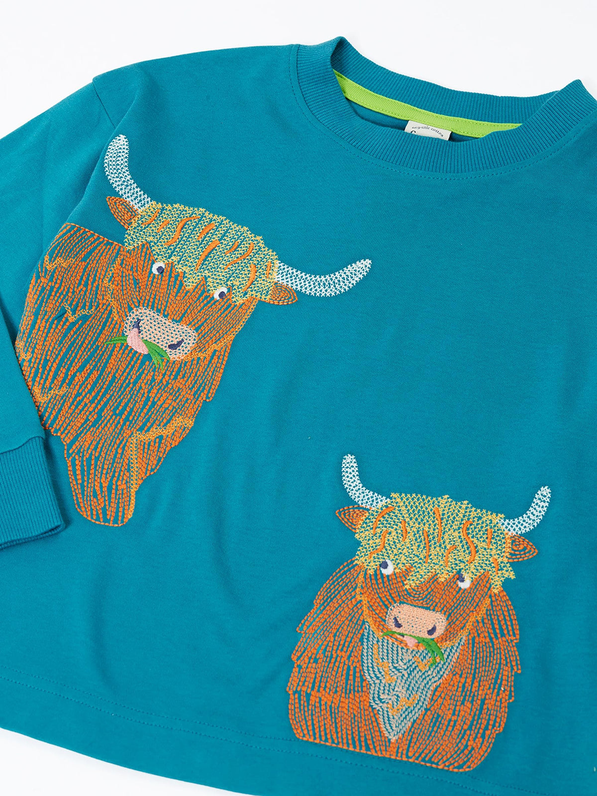 Dsiney Kidz - Frugi Blue Owen Embroidered Top image 2