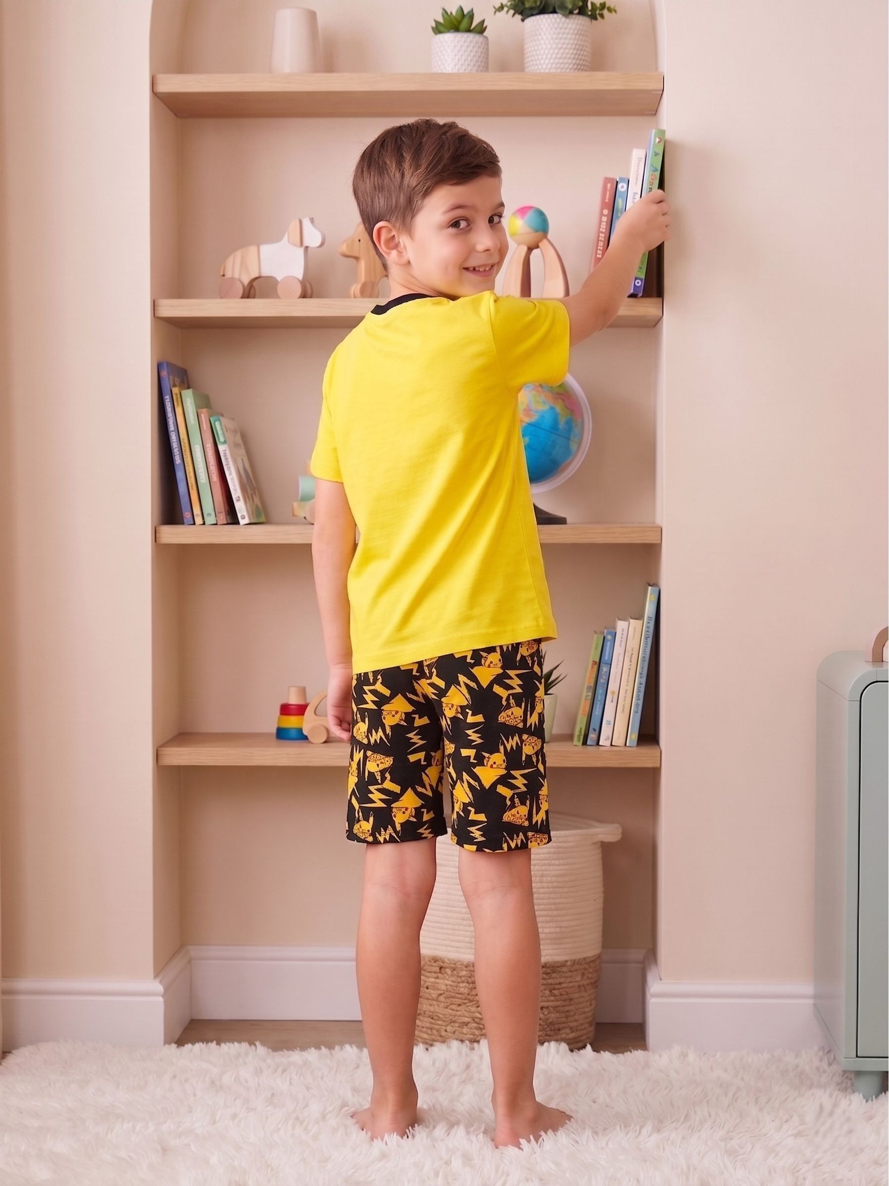 Dsiney Kidz - Character Yellow Pokemon Short 100% Cotton Pyjamas image 2