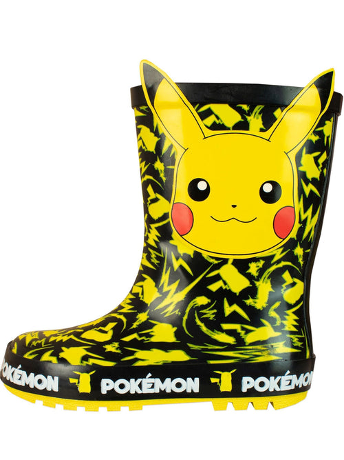 Character Yellow Pokemon Pikachu Printed Wellies image 1
