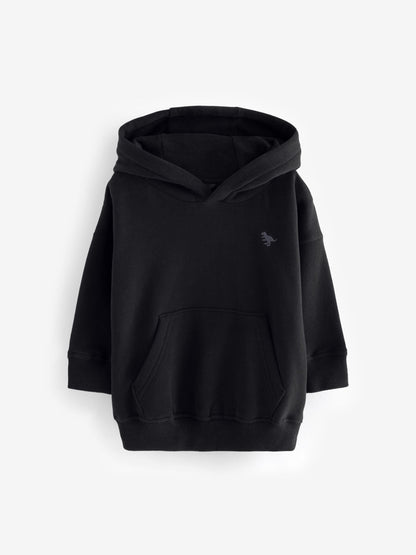 Black Long Sleeve Soft Touch Hoodie (3mths-7yrs)
