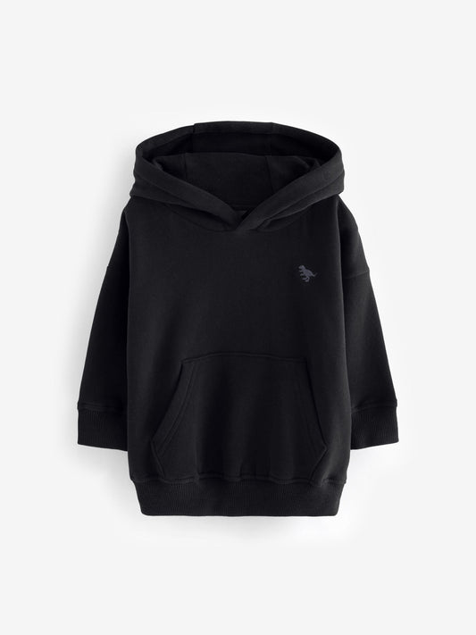 Black Long Sleeve Soft Touch Hoodie (3mths-7yrs)