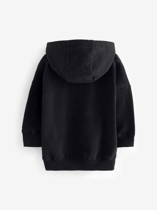 Black Long Sleeve Soft Touch Hoodie (3mths-7yrs)