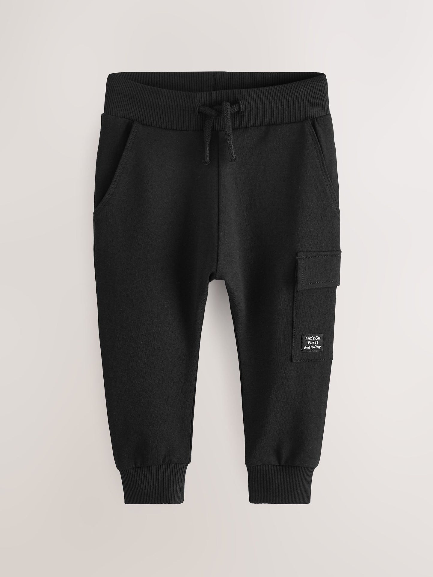 Khaki Green/Grey/Black Super Skinny Utility Joggers 3 Pack (3mths-7yrs) image 3