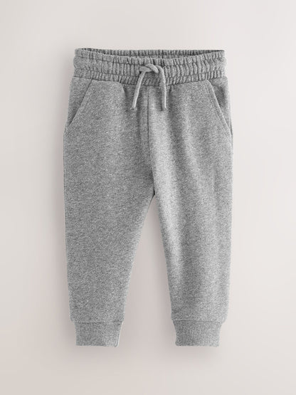 Black/Charcoal/Grey Soft Touch Joggers 3 Pack (3mths-7yrs) image 2