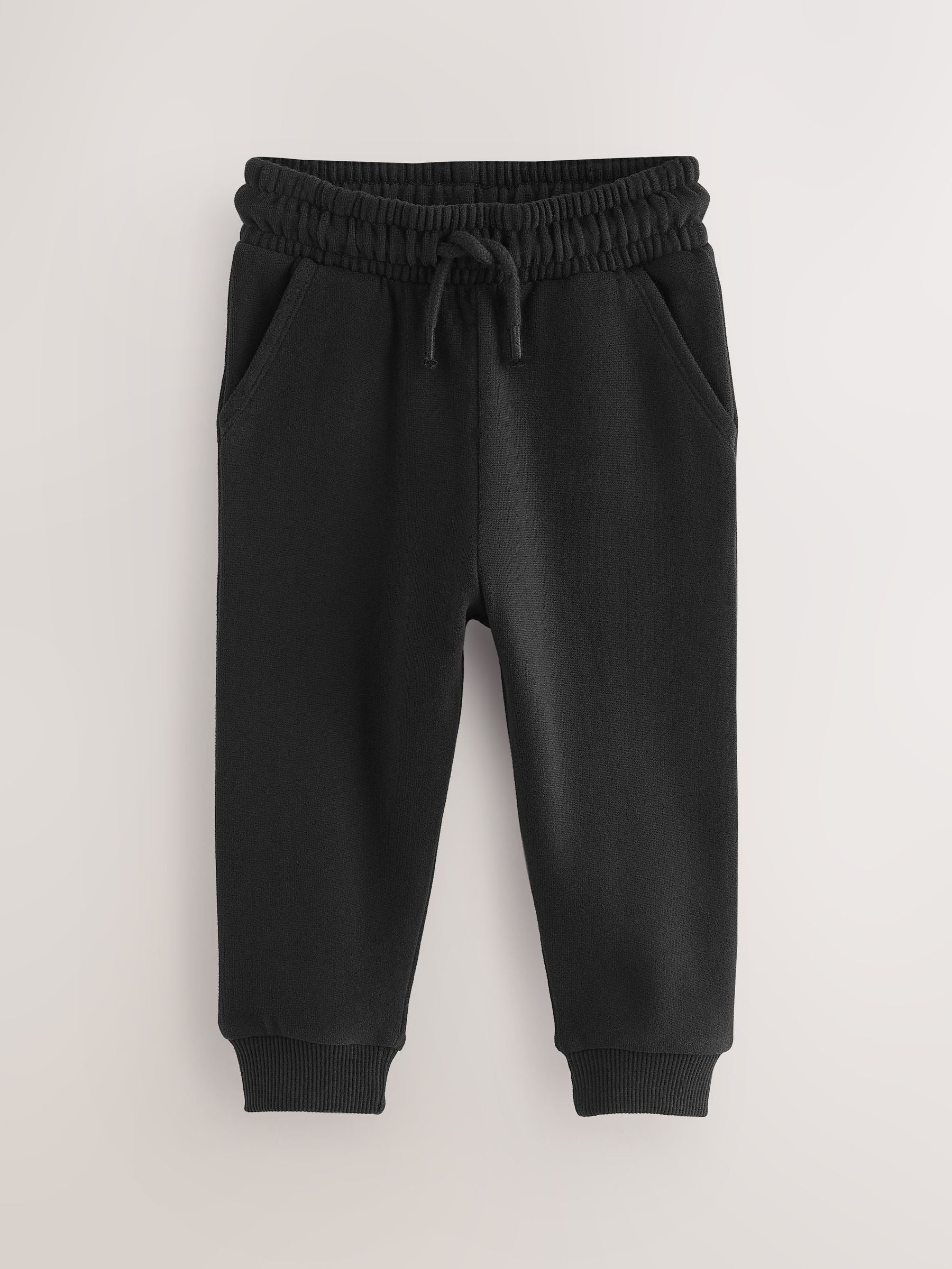 Black/Charcoal/Grey Soft Touch Joggers 3 Pack (3mths-7yrs) image 3