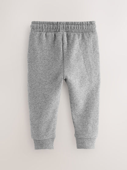 Black/Charcoal/Grey Soft Touch Joggers 3 Pack (3mths-7yrs) image 5