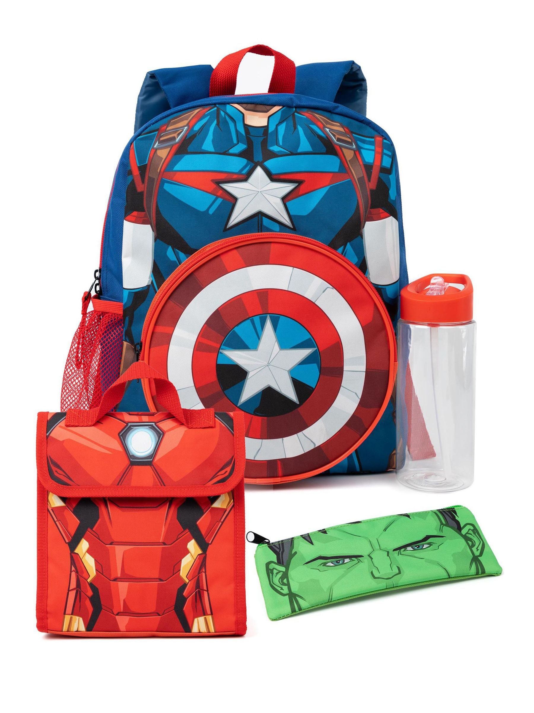 Vanilla Underground Blue Marvel Boys 4 Piece Backpack Set image 1