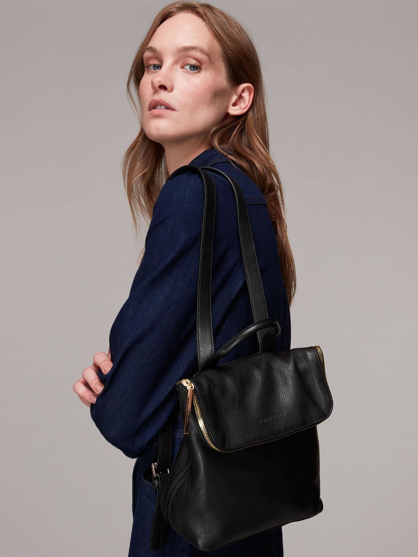 Whistles Black Mini Verity Backpack image 1