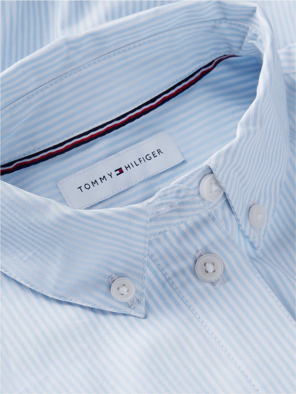Tommy Hilfiger Blue Regular Fit Back Diamanté Star Flag Shirt - image 6