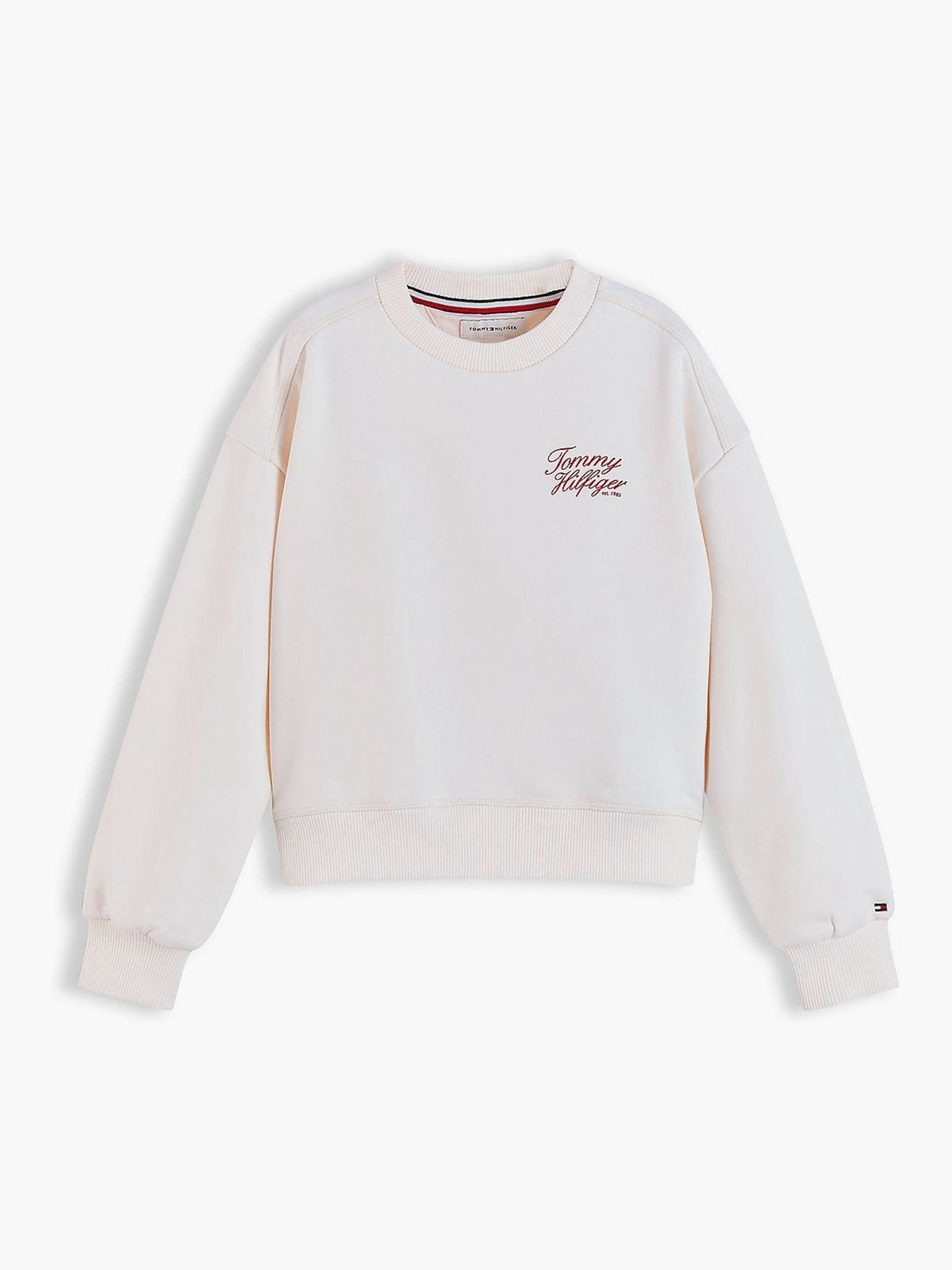 Dsiney Kidz - Tommy Hilfiger White Logo Terry Relaxed Sweatshirt image 5