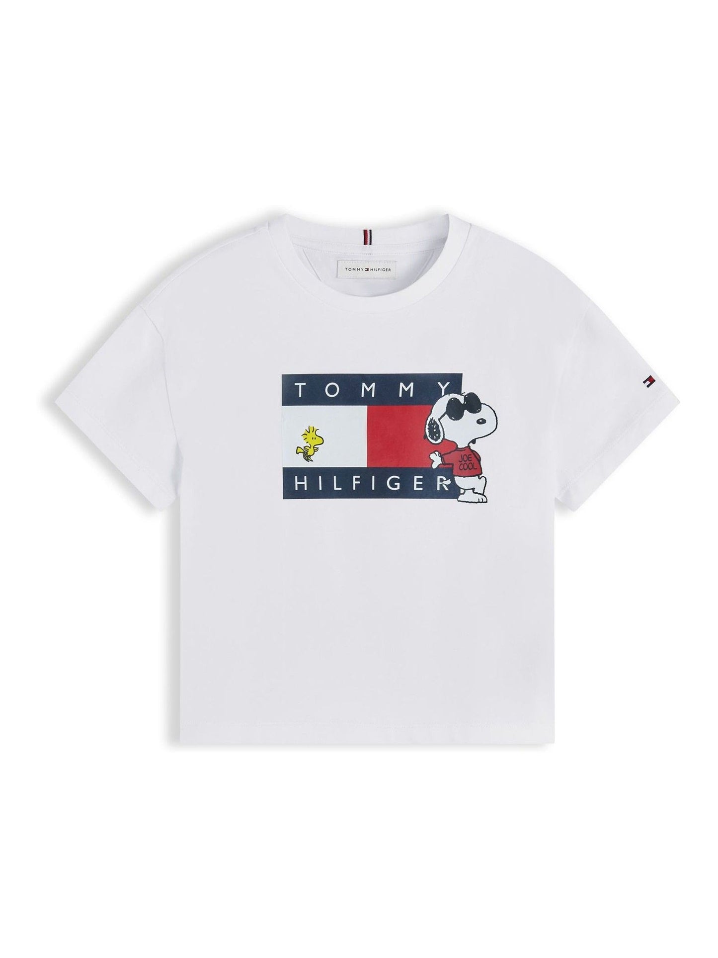 Dsiney Kidz - Tommy Hilfiger White Peanuts® Flag Graphic Relaxed T-Shirt image 5