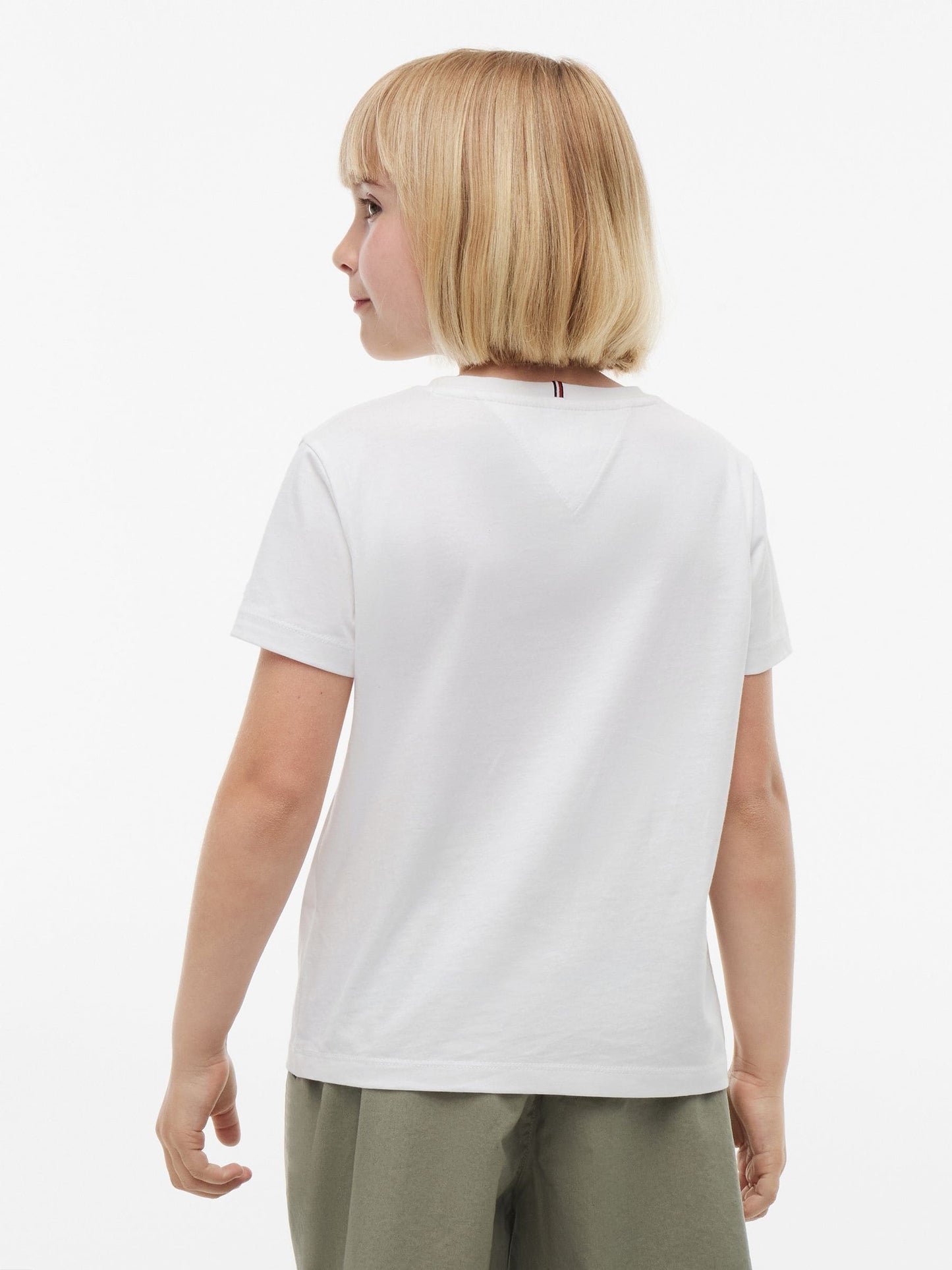 Dsiney Kidz - Tommy Hilfiger White Logo Crew Neck T-Shirt image 2