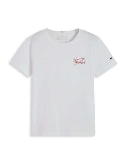 Dsiney Kidz - Tommy Hilfiger White Logo Crew Neck T-Shirt image 5