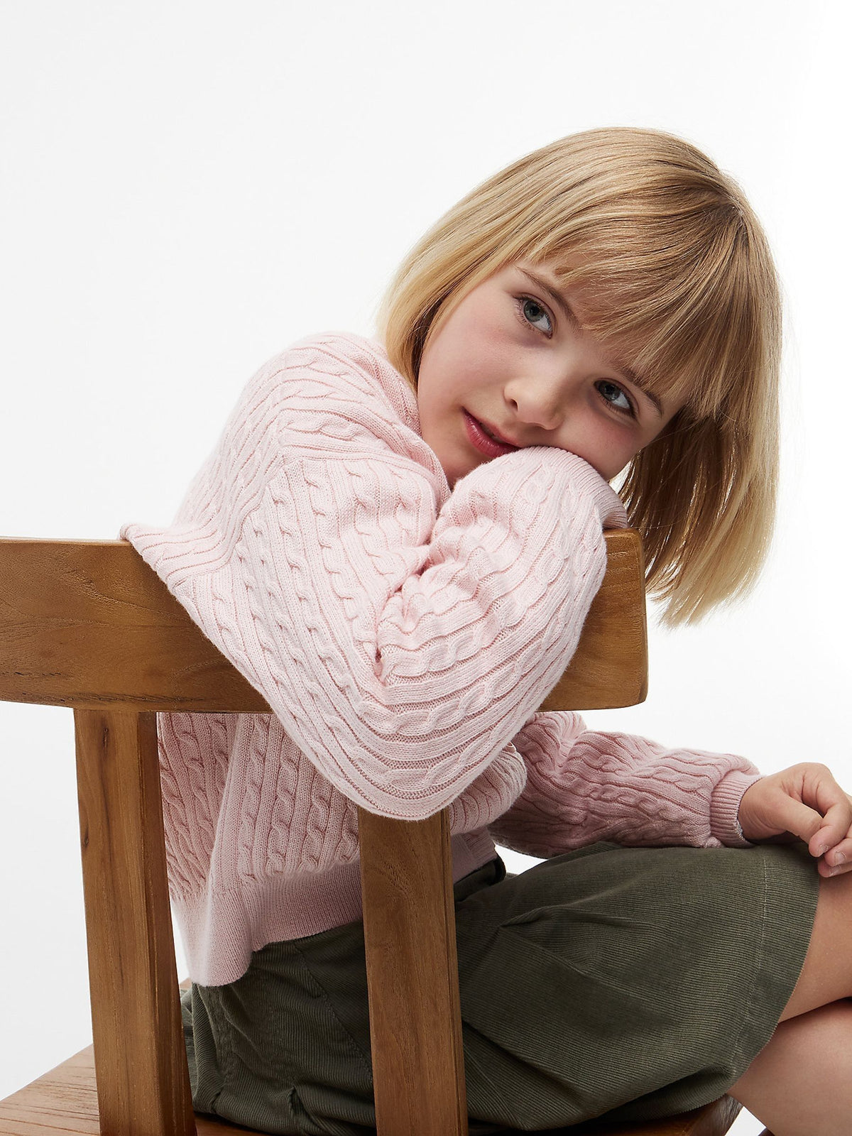 Dsiney Kidz - Tommy Hilfiger Pink Relaxed Cable Knit Cardigan image 3