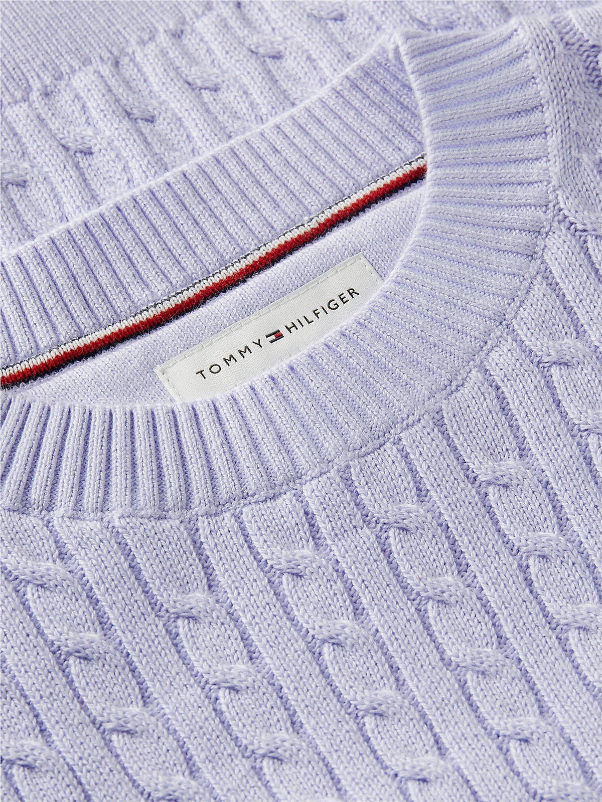Dsiney Kidz - Tommy Hilfiger Purple Relaxed Cable Knit Jumper image 6