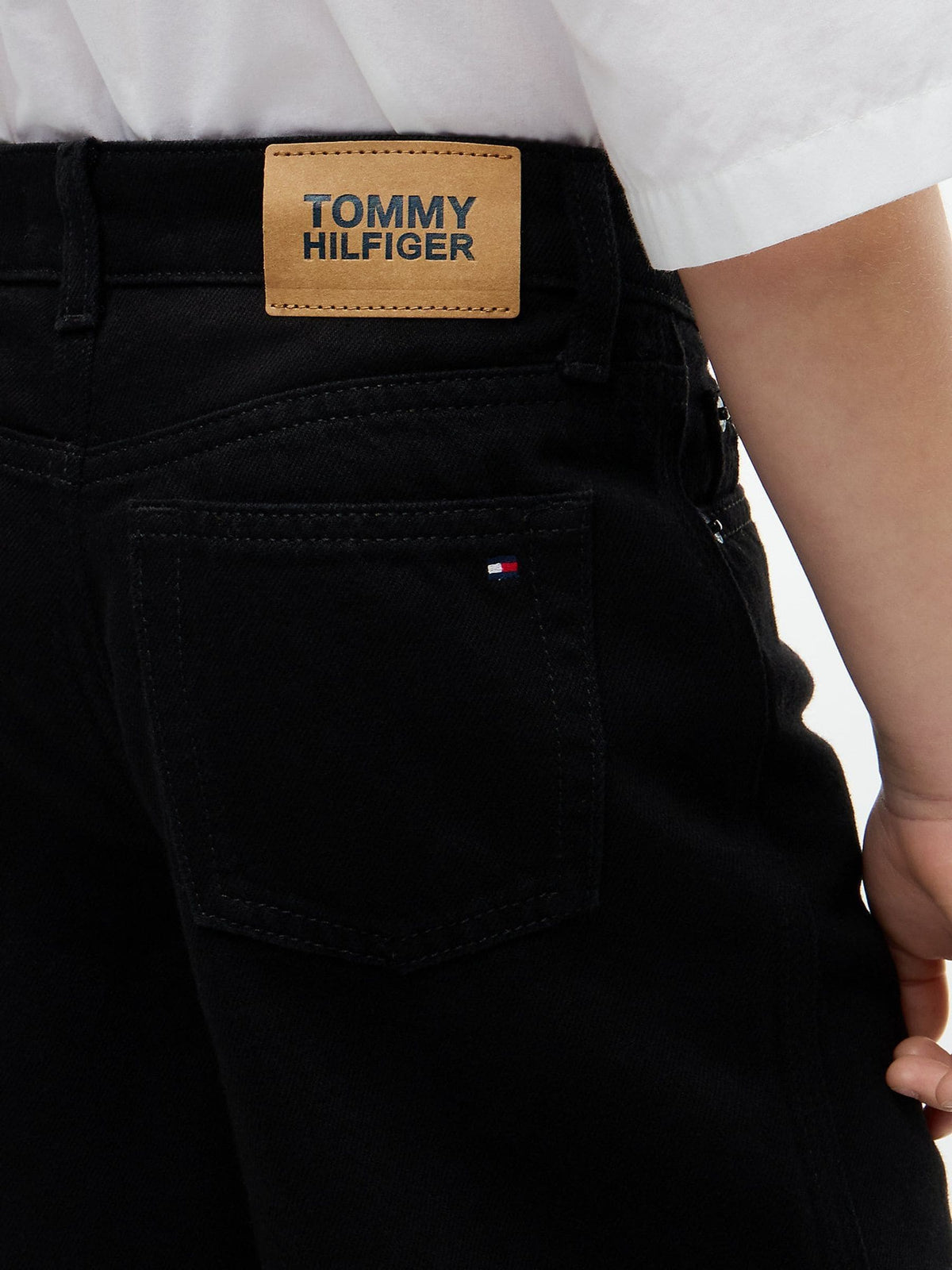 Dsiney Kidz - Tommy Hilfiger Black Mabel High Rise Wide Leg Faded Jeans image 3