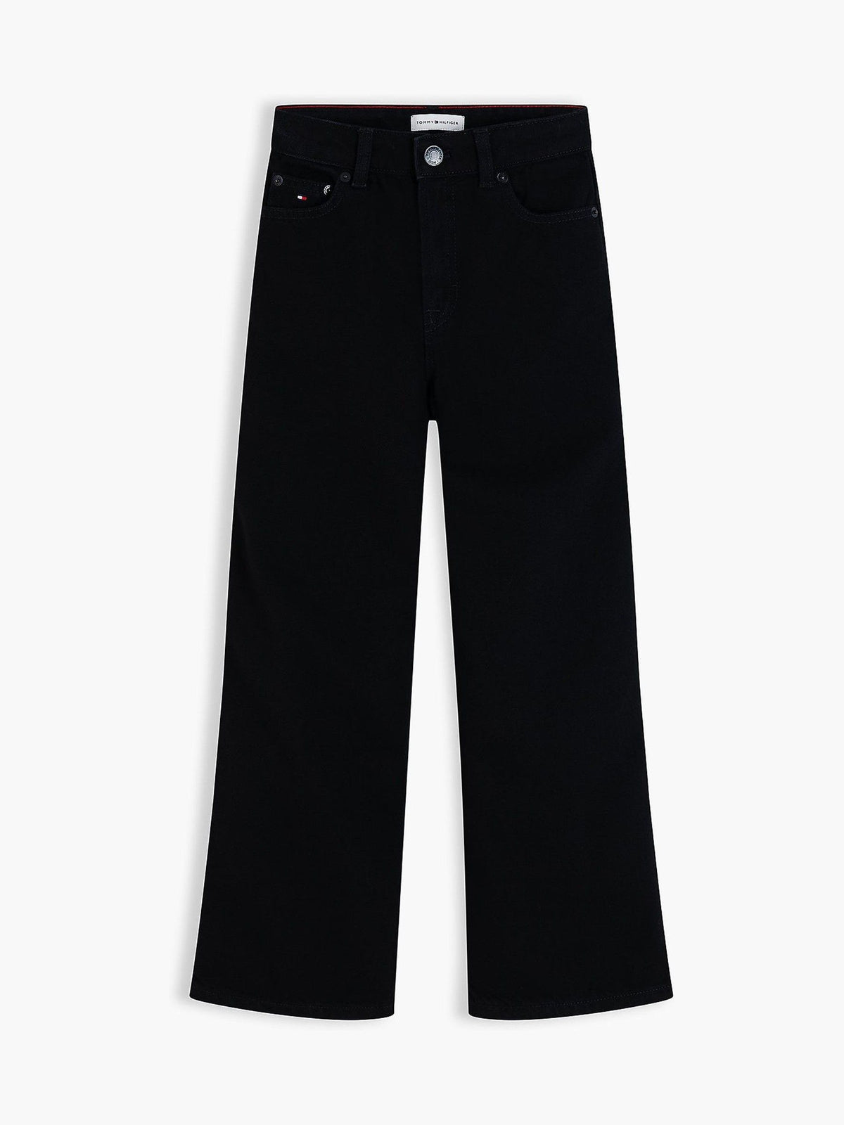 Dsiney Kidz - Tommy Hilfiger Black Mabel High Rise Wide Leg Faded Jeans image 5