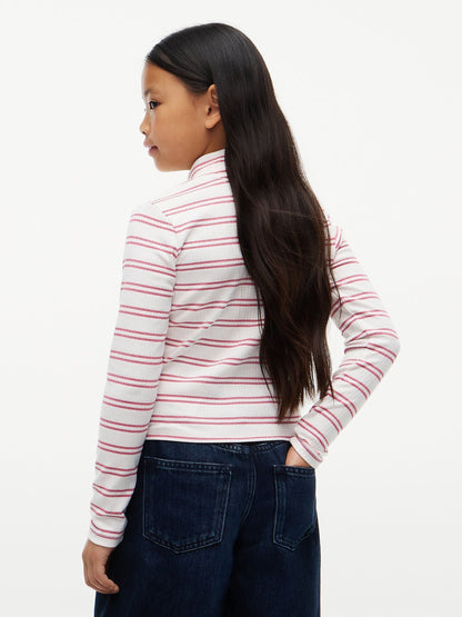 Tommy Hilfiger White Gllitter Extra Slim Long Sleeve Top - image 4