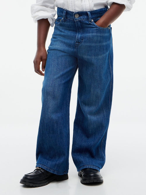 Dsiney Kidz - Tommy Hilfiger Blue Mabel High Rise Wide Leg Faded Jeans image 1