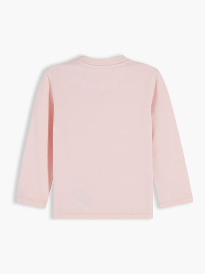 Dsiney Kidz - Tommy Hilfiger Pink Logo Long Sleeve T-Shirt image 2