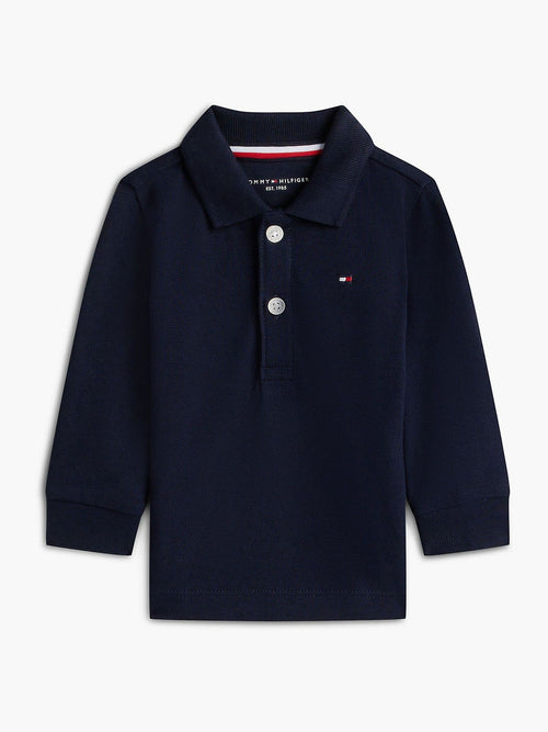 Dsiney Kidz - Tommy Hilfiger Blue Essential Regular Fit Long Sleeve Polo Shirt image 1