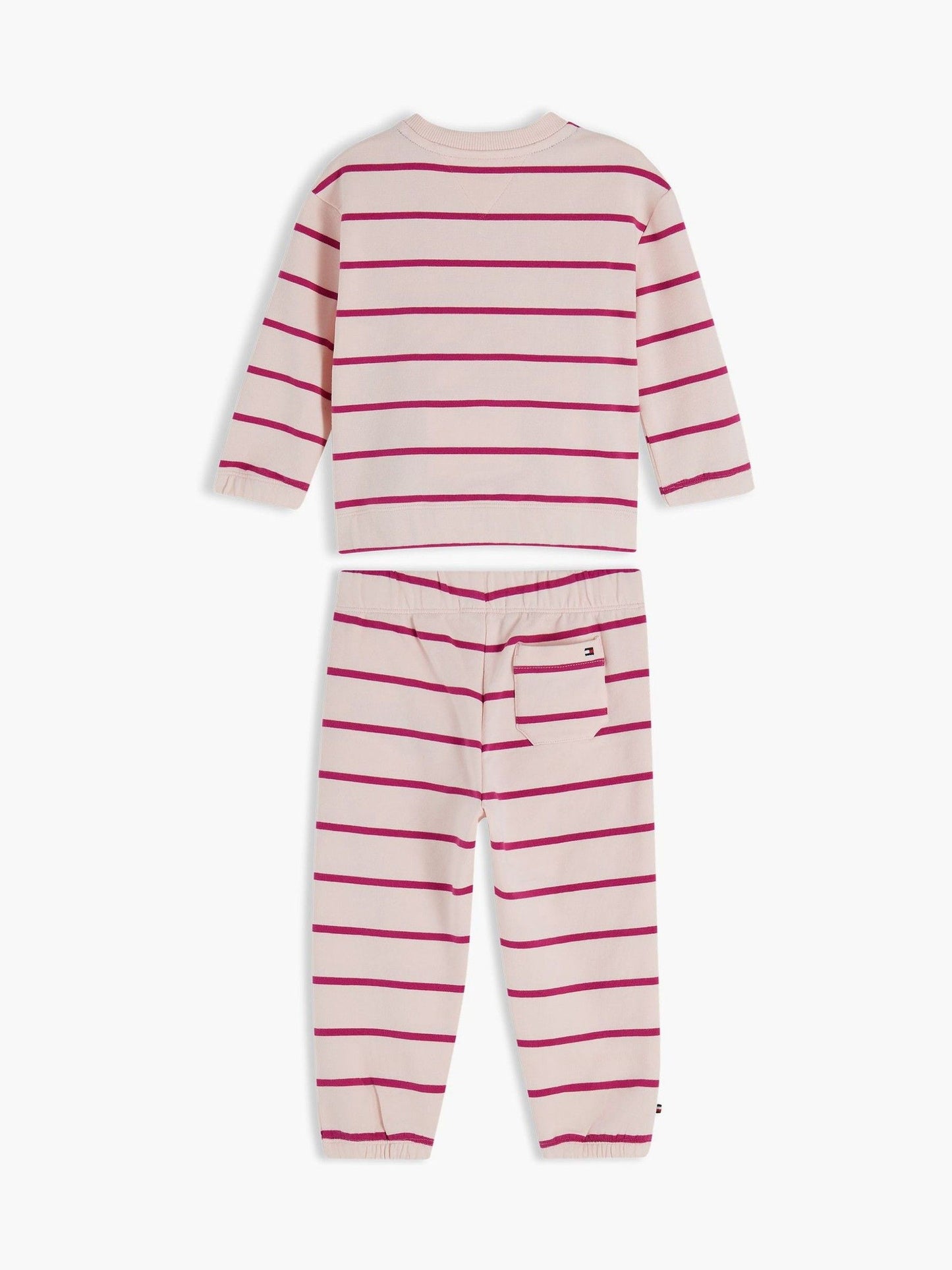 Dsiney Kidz - Tommy Hilfiger Pink Heart Flag Sweatshirt And Joggers Set image 2