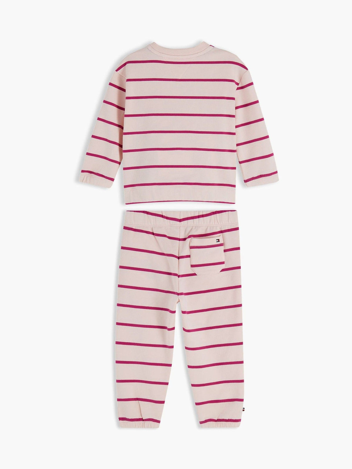Dsiney Kidz - Tommy Hilfiger Pink Heart Flag Sweatshirt And Joggers Set image 2