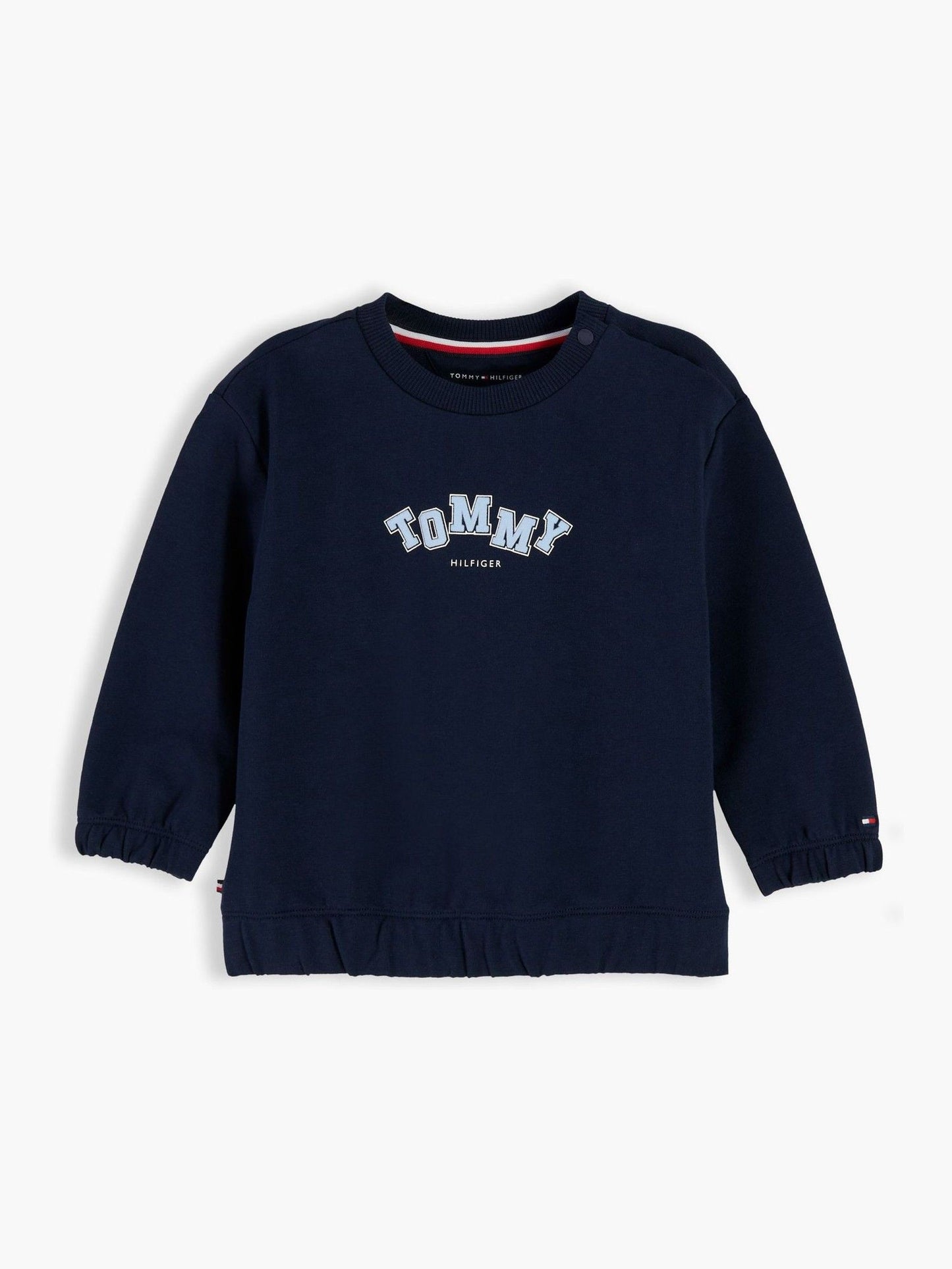 Dsiney Kidz - Tommy Hilfiger Blue Flag Embroidery Crew Neck Sweatshirt image 1