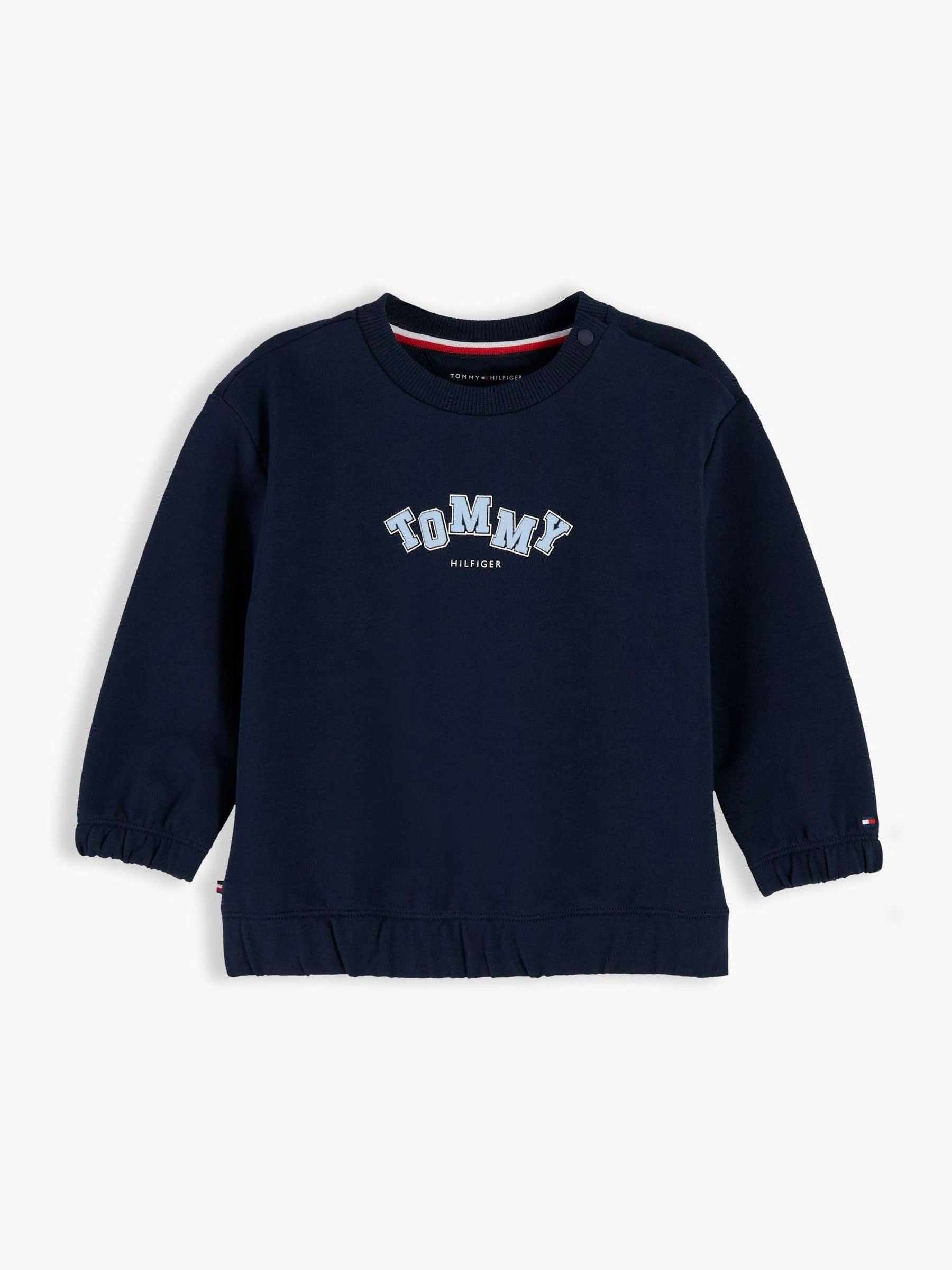 Dsiney Kidz - Tommy Hilfiger Blue Flag Embroidery Crew Neck Sweatshirt image 1
